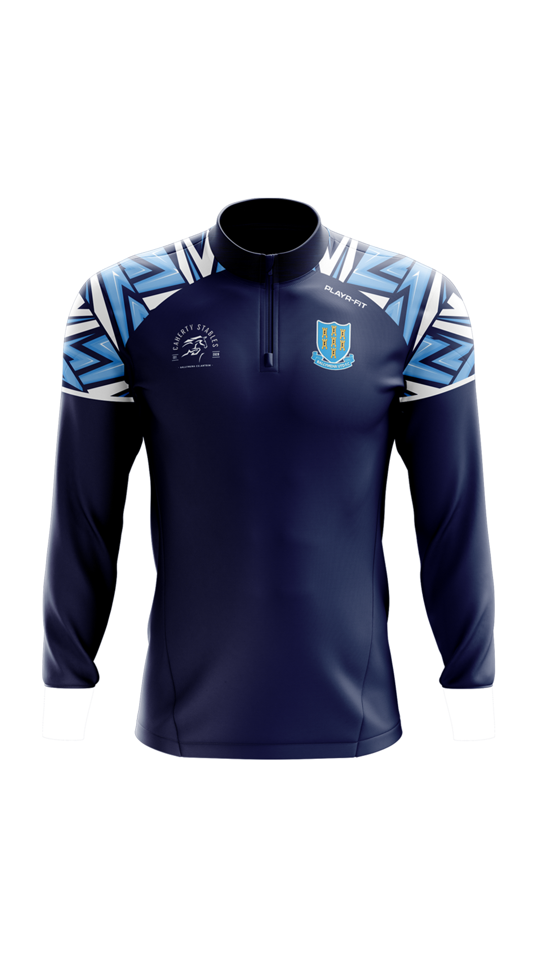 Ballymena United Playr-Fit Warm-Up 1/4 Zip
