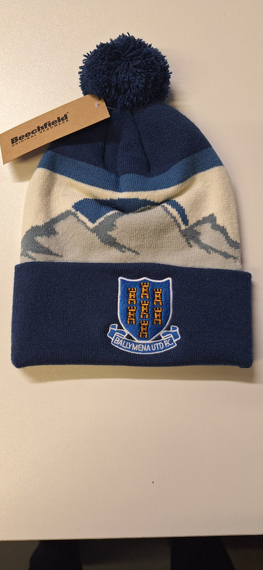 Navy Mountain Beanie